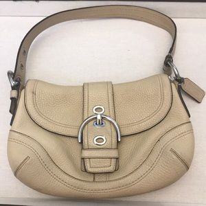 COACH - cream colored leather purse